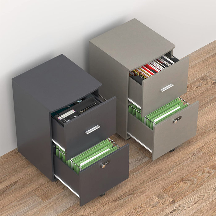 Ebern Designs Vertice File for Home Office, 2 Drawer Filing